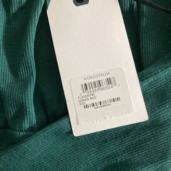 NWT Leith Nordstrom Evergreen Runched Bust Dress Size XXS - Picture 8 of 9